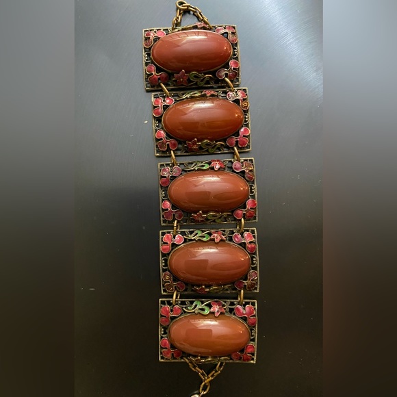 Fairycore Red and Golden Bracelet - Picture 3 of 5